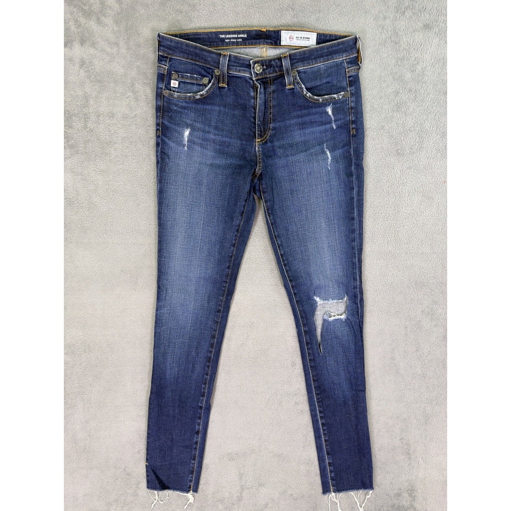 Adriano Goldschmied Jeans Womens 27 Dark Wash Blue Legging Ankle Mid Rise